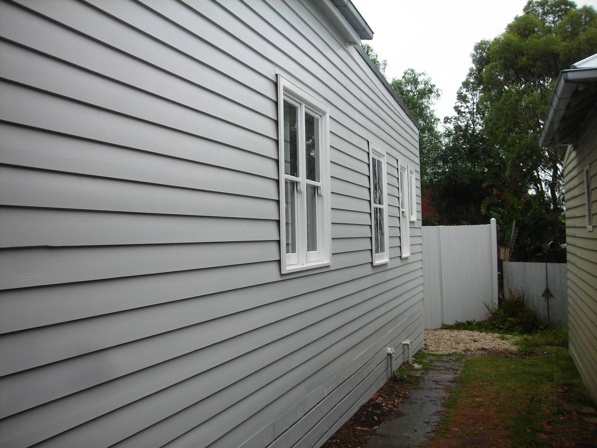 Freshly painted and completed renovation to the external walls.