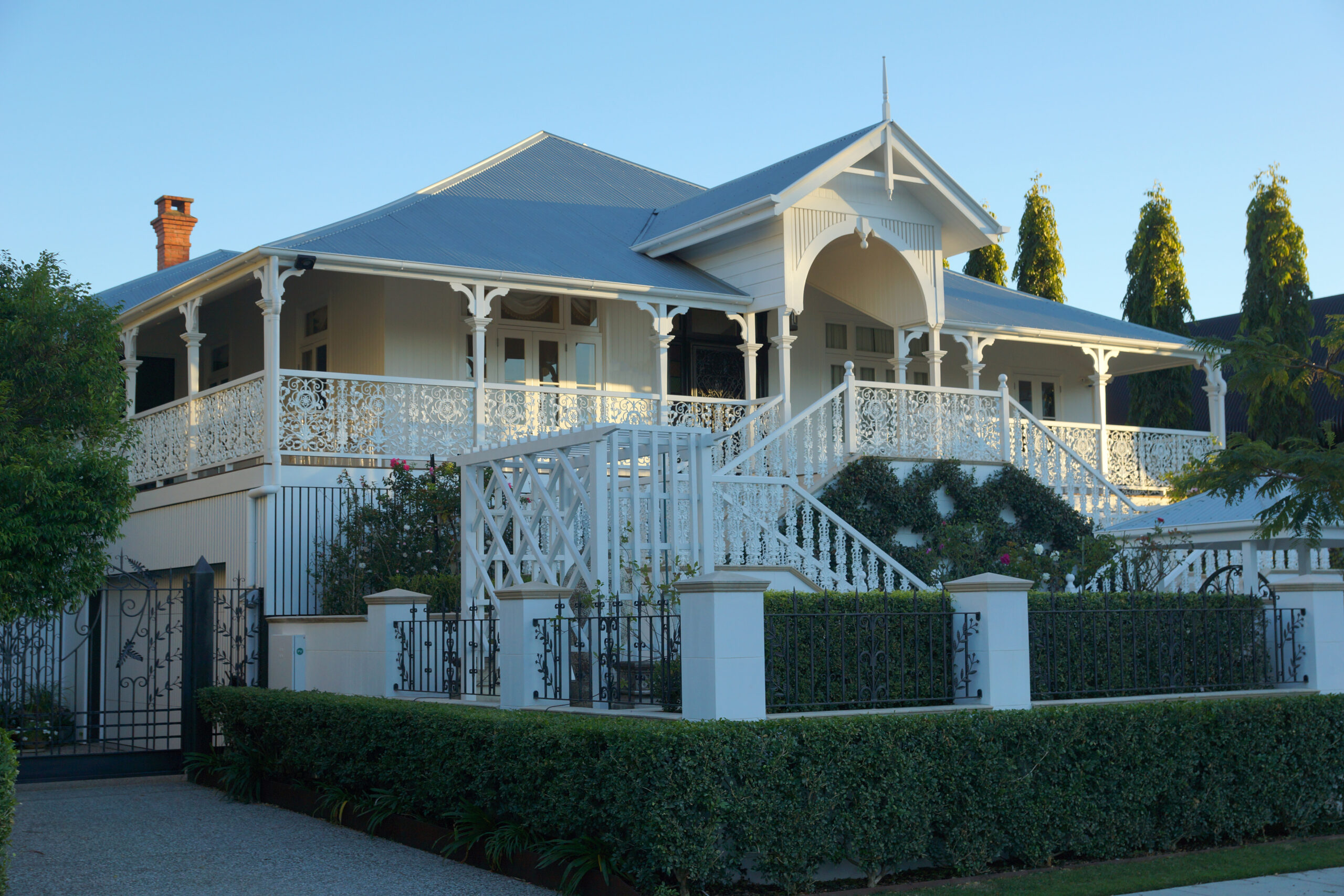 Queenslander home with Hamptons style